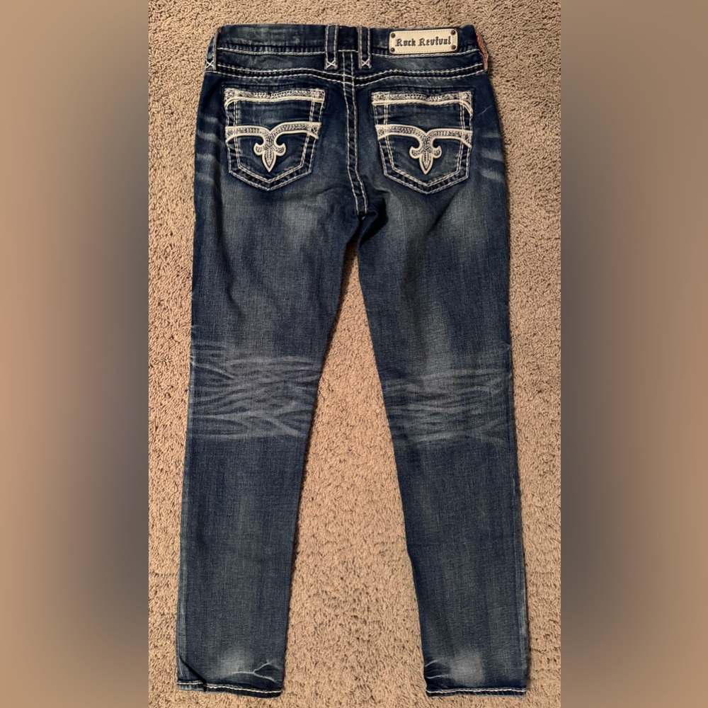 Excellent Like New Rock Revival Phyllis Skinny Jeans 29